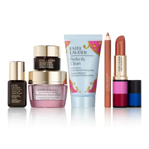 ESTEE LAUDER 7P Resilience Face Eye Treatment Lipstick Lip Liner $165 NIB - Picture 2 of 5